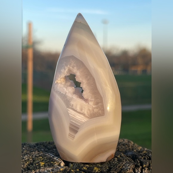 Druzy Agate Teardrop Crystal - Picture 3 of 7